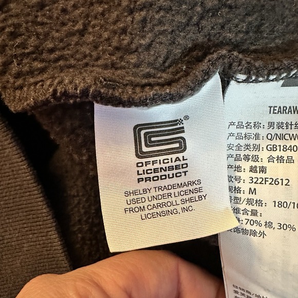 Hollister Shelby Daytona Coupe Cobra Hoodie Mens M Gray Pullover Carroll - Picture 8 of 11